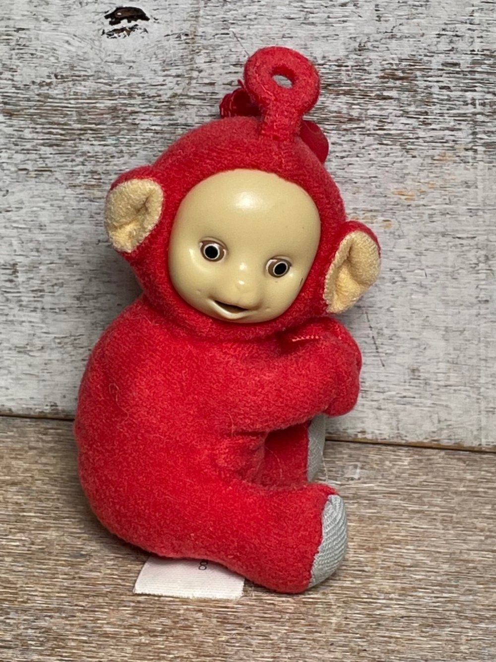 Teletubbies Keychain Ring Backpack Plush Finger Holder Red Po Clip On MISSING